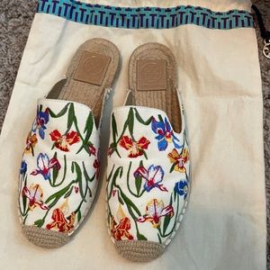 Tory Burch Embroidered Espadrilles